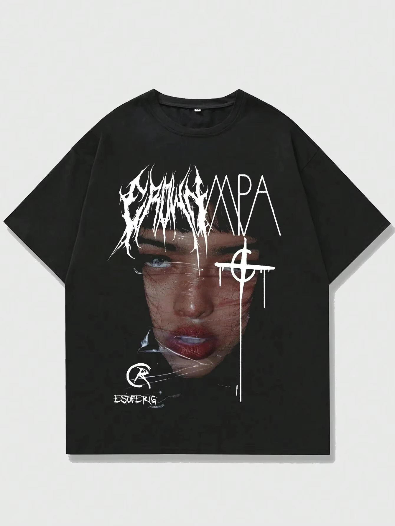 

2025 Portrait Y2k Graphic Hip Hop Unisex Men Women Cotton T-shirt Luxury Fashion Big Size Top Short Sleeve Classic Tee Print