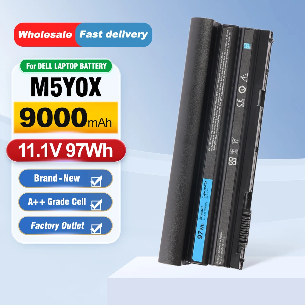 ETESBAY M5Y0X Laptop Battery for DELL Latitude 14R 15R 17R 14R-4420 14R-5420 14R-5425 14R-7420 4420 4520 M421R Series 11.1V 97WH