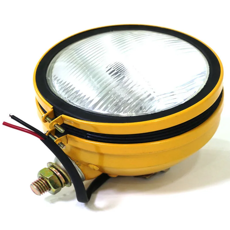 

2/1X 6 Inch 24v Yellow Car Round Work Driving Light Te20 Tea20 Ted20 Tef20 Tractor Headlight