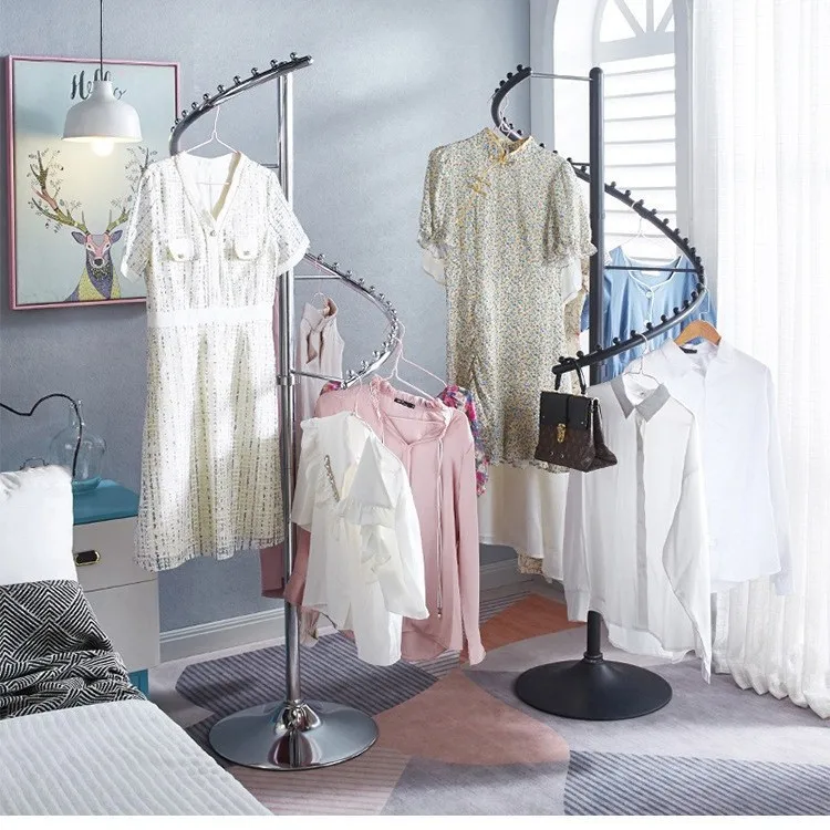 Home Coat Rack, Floor-Standing Clothing Rack for the Bedroom, Clothing Store Display Rack, Multifunctional Rotating Storage Rack