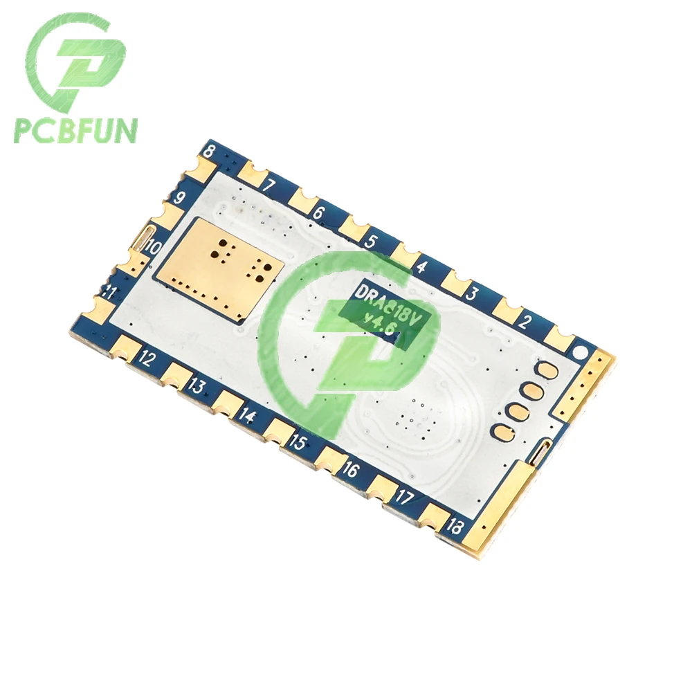 

DRA818V Compact Wireless Voice Transceiver Module UART Interface DRA818U VHF HAM Radio Module