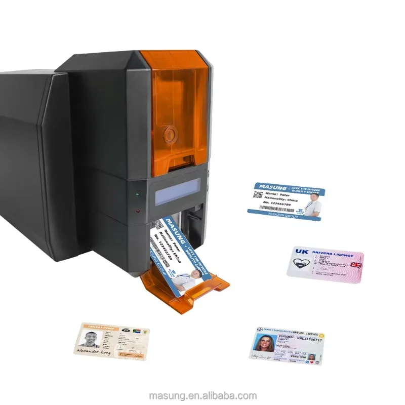 

MASUNG MS-S22 High-Performance Single Sided Smart PVC ID Card Printer Business Plastic Card Printer in Stock