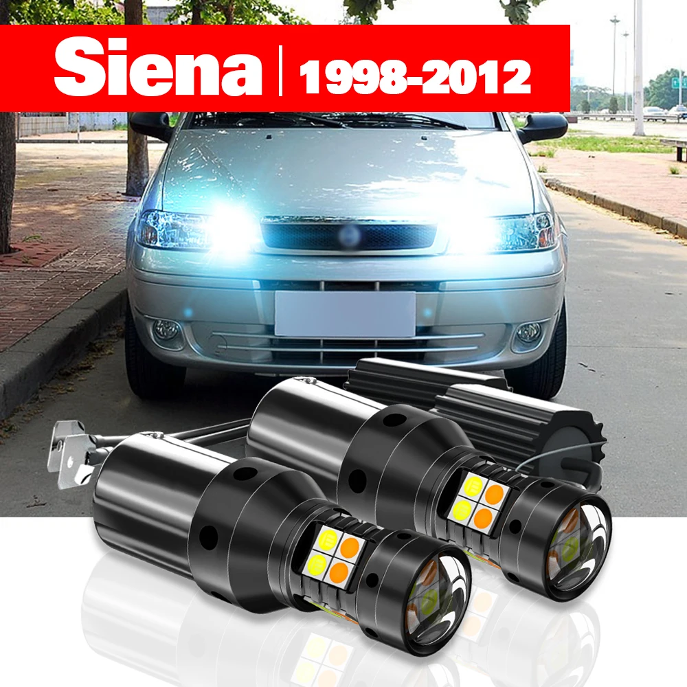 

For Fiat Siena 1998-2012 2pcs LED Dual Mode Turn Signal+Daytime Running Light DRL 2005 2006 2007 2008 2009 2010 2011 Accessories