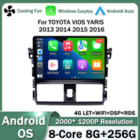 10 Inch Android Auto Radio Car Multimedia Video Stereo Player for TOYOTA VIOS YARIS 2013 2014 2015 2016 Wireless CarPlay GPS