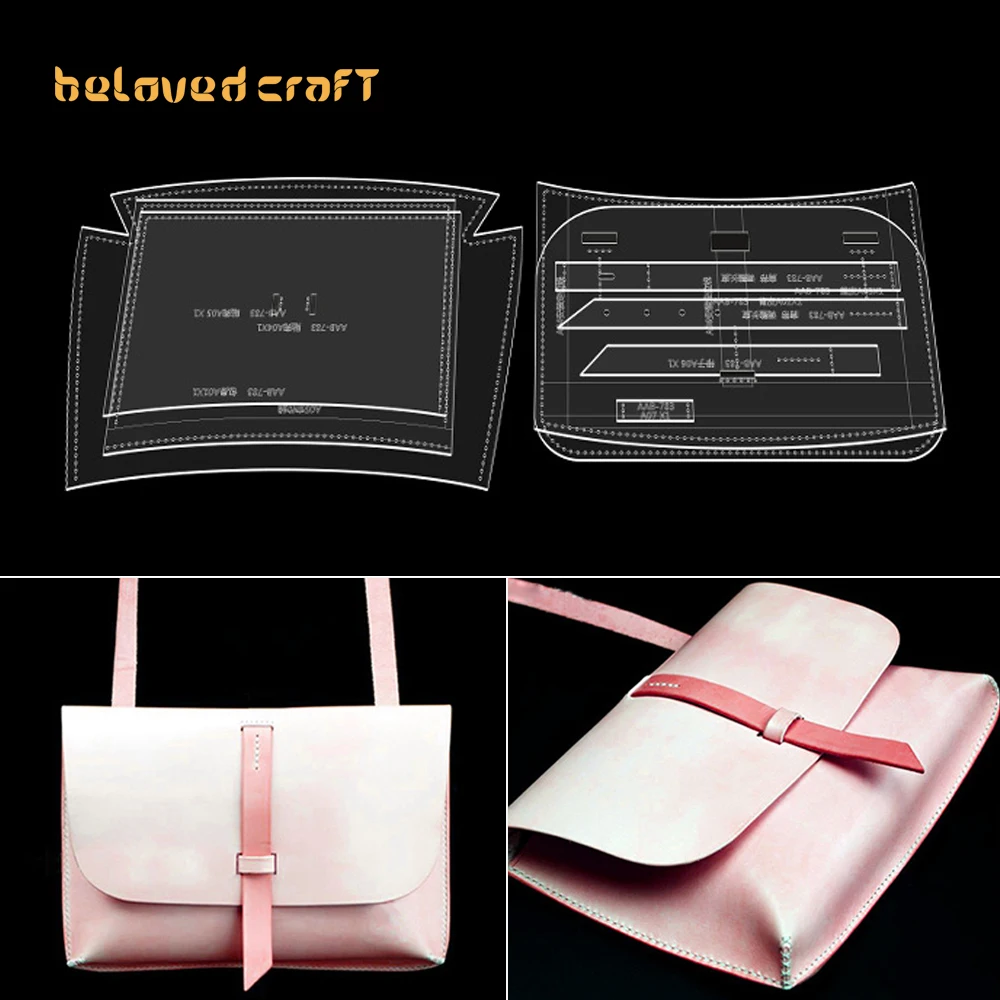 

BelovedCraft-Leather Bag Pattern Making with Acrylic Templates for Long wallet, coin purse, and clutch bag