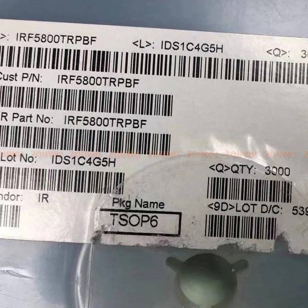 100PCS/LOT IRF5800TRPB IRF5800TR IRF5800 SOT23-6  lillard loja só vende 100% produtos originais