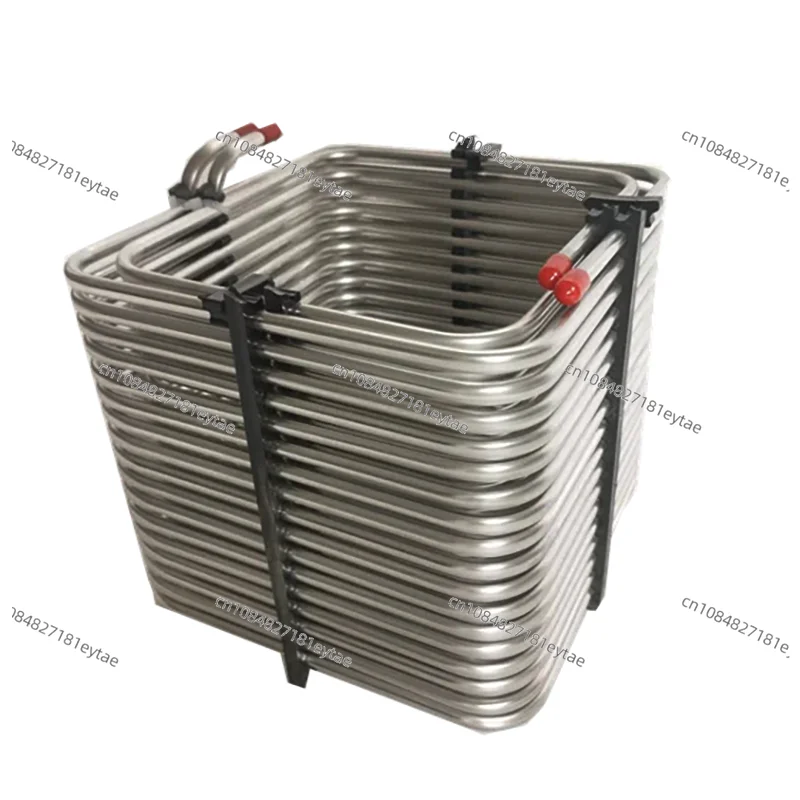 

304 Material 8mm Tube Stainless Steel Wine Tube 2-Way Cooling Wine Tube For Beer Insulated Box 220X220MM