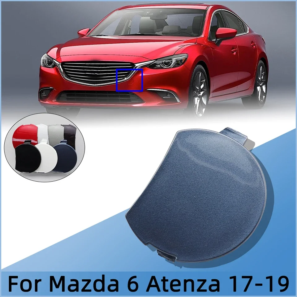 

For Mazda 6 Atenza 2017 2018 2019 Car Accessories Front Bumper Towing Hook Cap Lid Hauling Tow Hook Eye Trailer Cap Garnish Trim