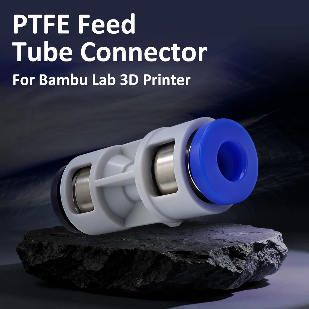 PTFE Tube Pneumatic Connector 3D printer 2.5mm 4mm For Bamboo lab Series PTFE Tube 3D Printer Connector PTFE Tube 4mm Connector