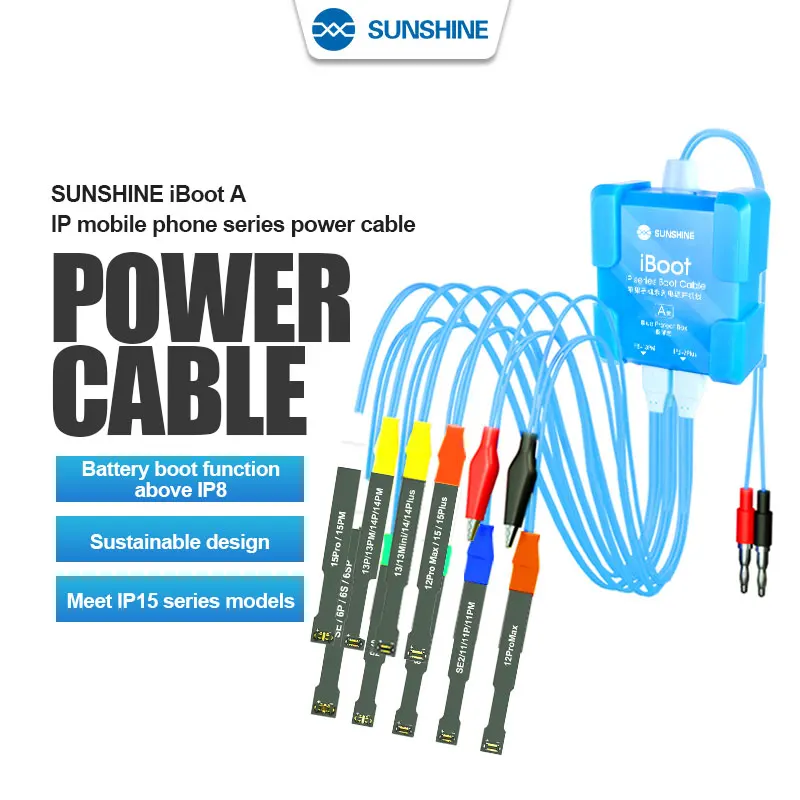 SUNSHNE iBoot A/B/C/D Power Boot Cable for IP SAM HW OP VI MZ Universal Intelligent Anti-burn Mobile Phone Battery Startup Line
