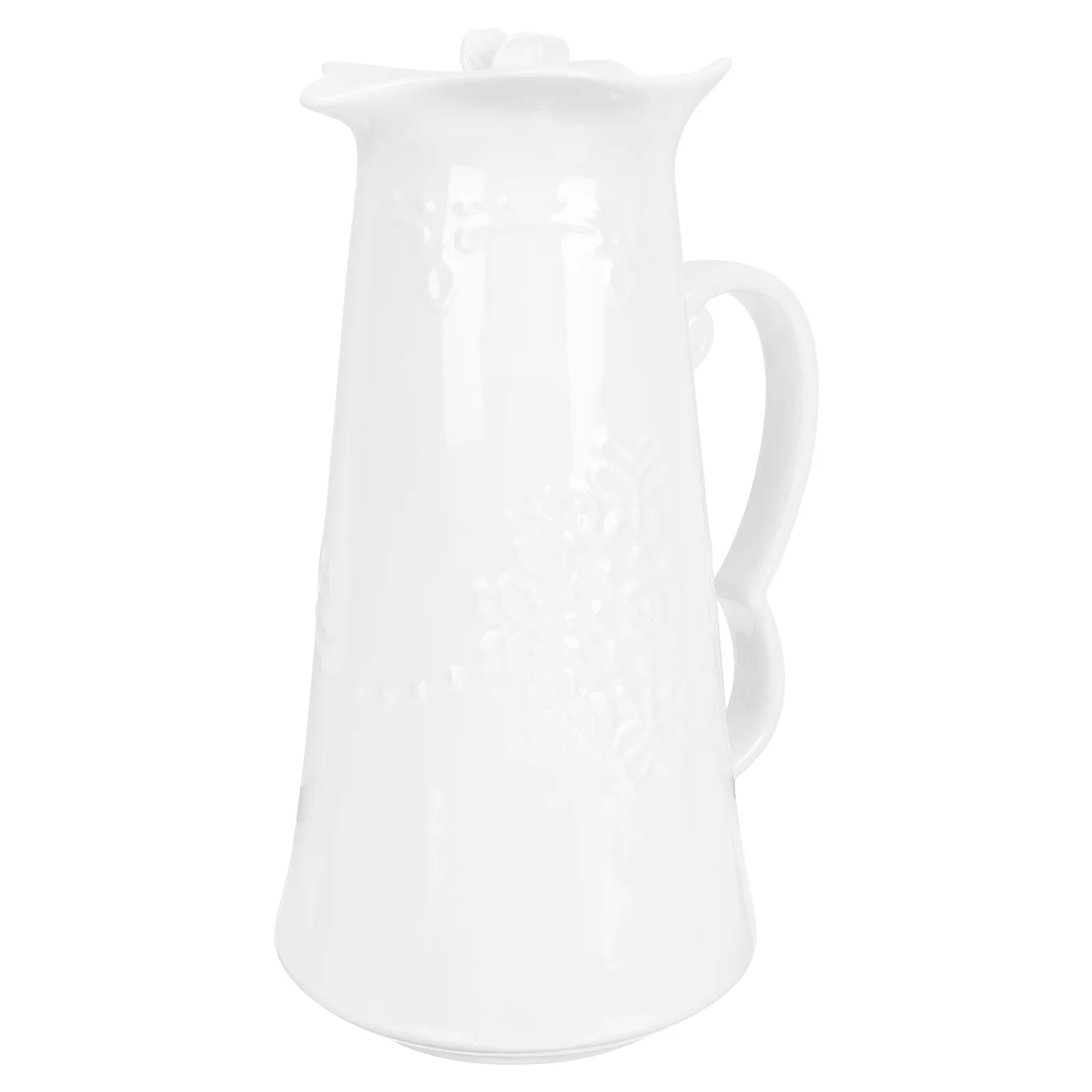 

Embossed Cold Water Jug Elegant Decorative Drink Pitcher for Pool Party Picnic Bbq Pitcher Water Serving Pot