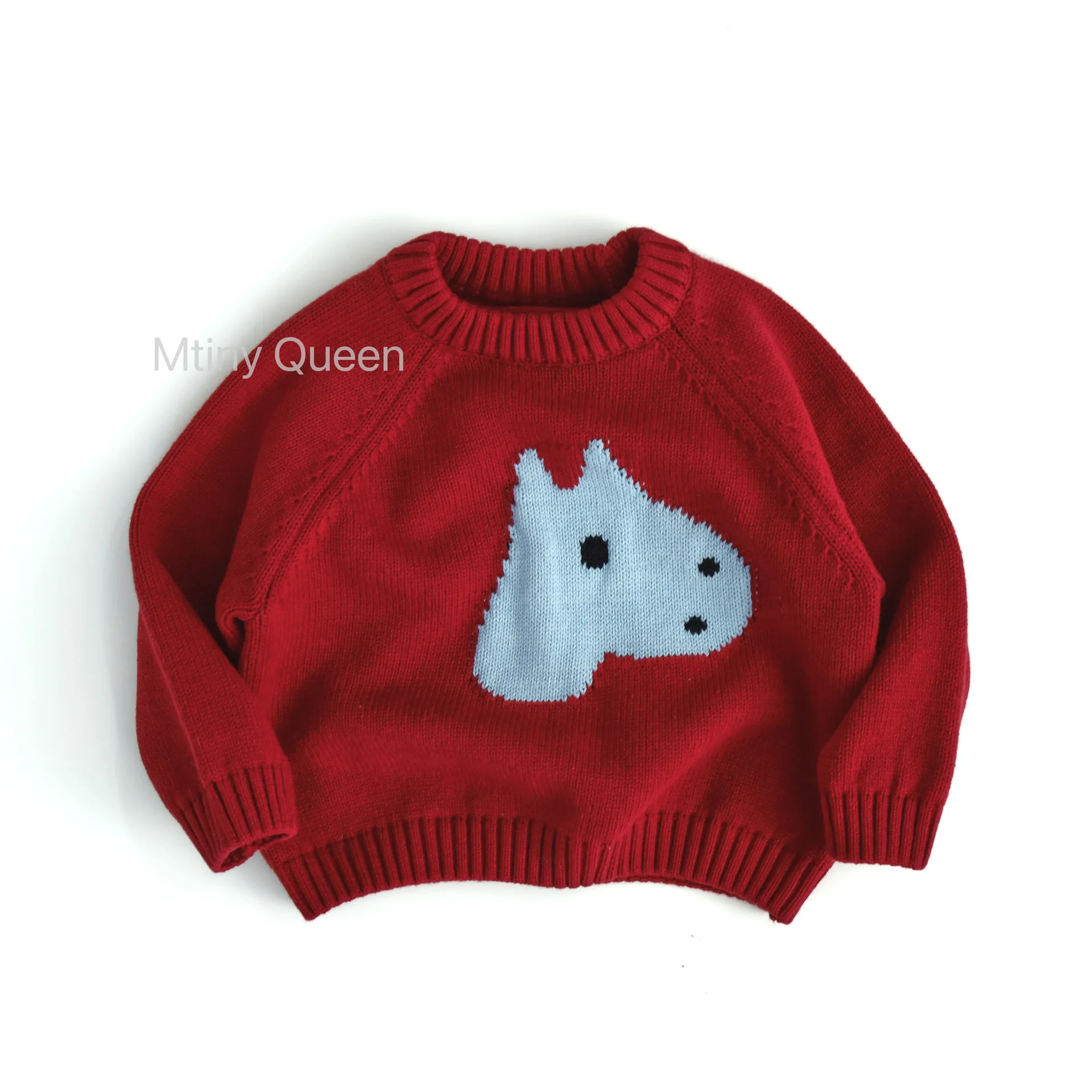 

2026 Spring New Children Long Sleeve Cartoon Sweater Fashion Boys Casual Pullover Girls Warm Knitted Tops Kids Clothes