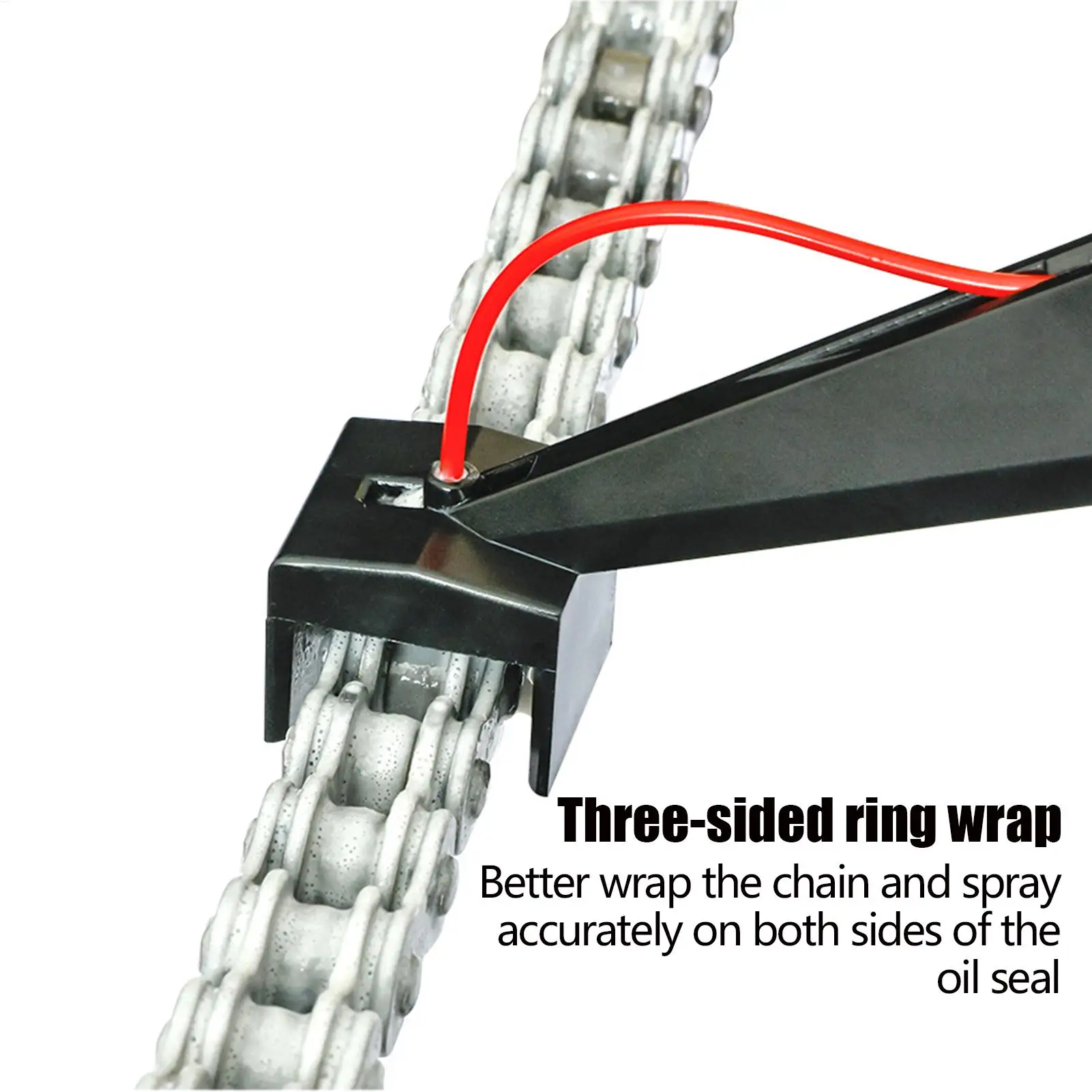 

Motorcycle Chain Oiler Spray Gear Motorcycle Chain Lube Applicator Moto Chains Cleaner Maintenance Tool