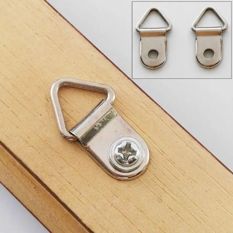 KXRA 100pcs d anillo colgante cuadro correa colgilla ganchos colgilla colgadura espejo pintura óleo Hange