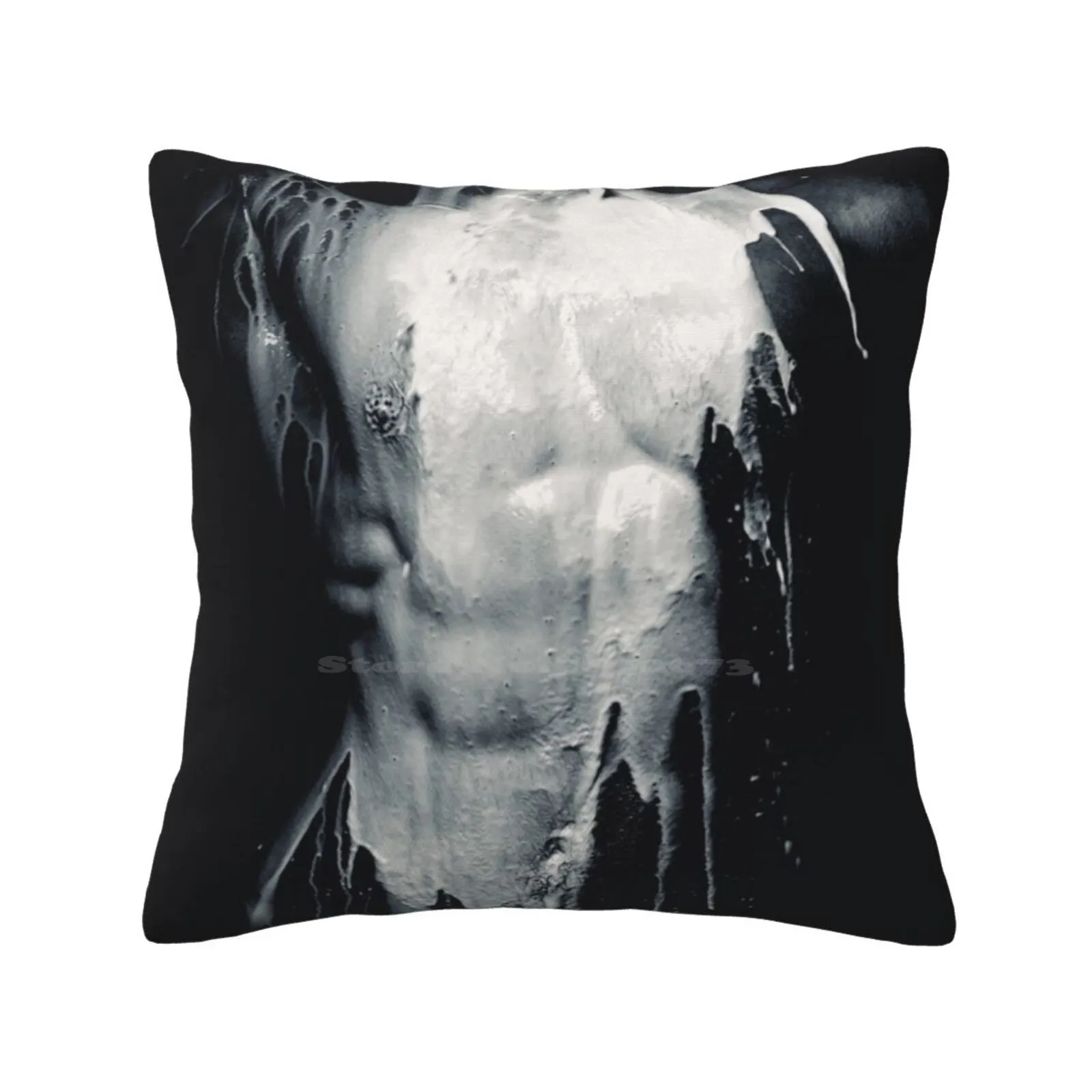 Darkness Has Come Pillows Case Bedroom Home Decoration Power Thigh Adult Nudist Torso Masculinity Muscle Smooth Rib Youth