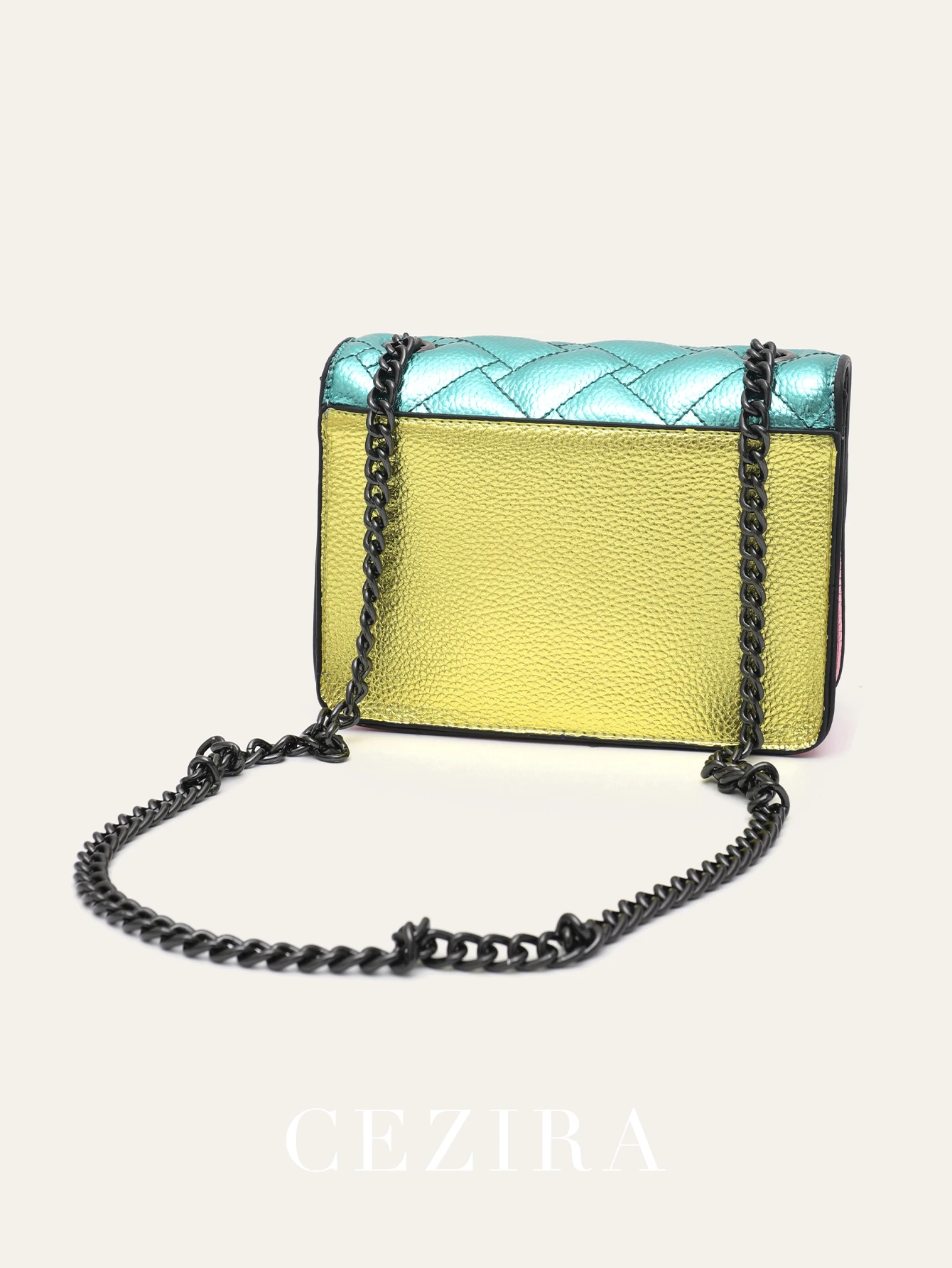 ผู้หญิง PU หนังกระเป๋าถือ META - Chain Crossbody Quilted บทวิจารณ์และราคา