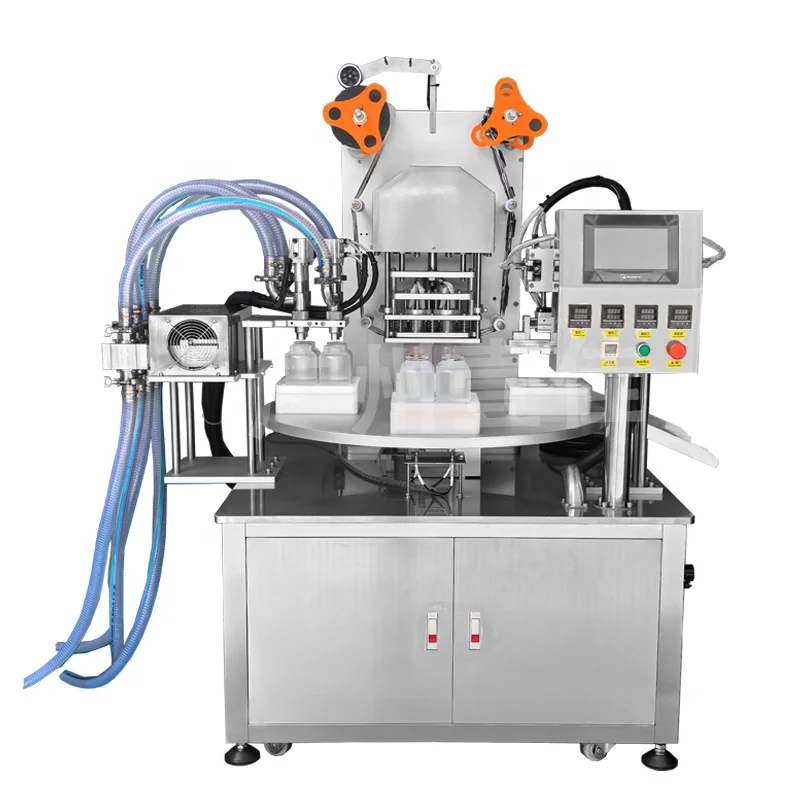 Bottle filling and sealing machine Medical  bottle sealing machine can sealing machine