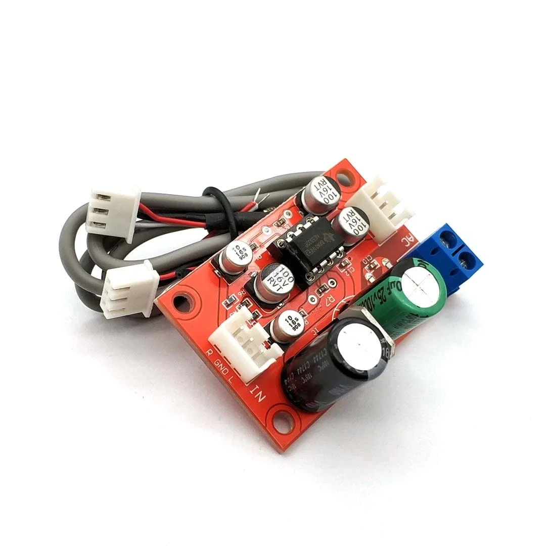 NE5532 Audio OP AMP Moving Coil Microphone Preamps Pre-Amplifier Pre-amp Magnetic Head Phono Amplifier Board DC9-24V AC8-16V