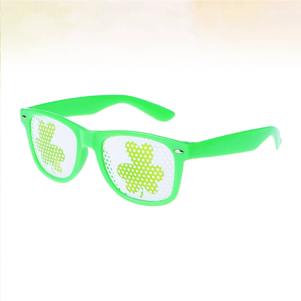 

3 Pcs Glasses Funny Novelty Shamrock Eyeglasses Lightweight Durable Party Accessories Clover Glasses St Patrick Day