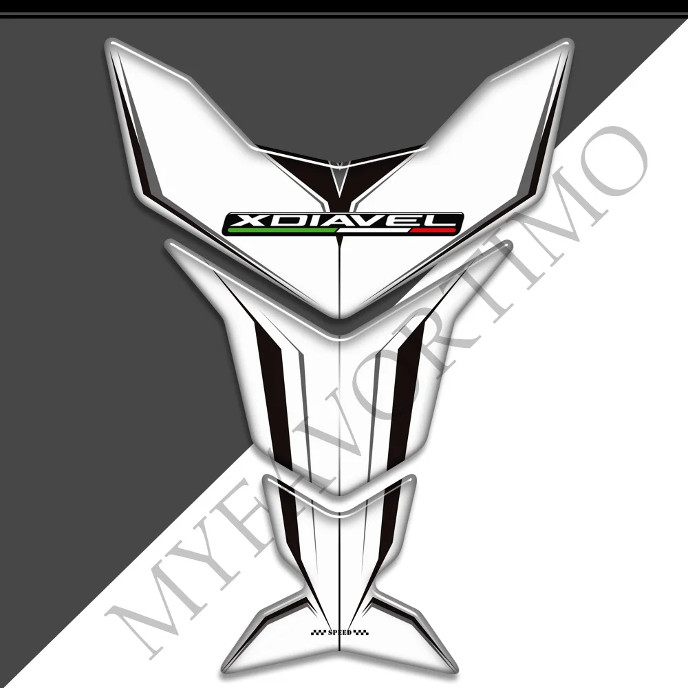 For Ducati XDiavel S X Diavel  3D Motorcycle Stickers Tank Pad Gas Fuel Oil Kit Knee Fairing Fender Protector Decals