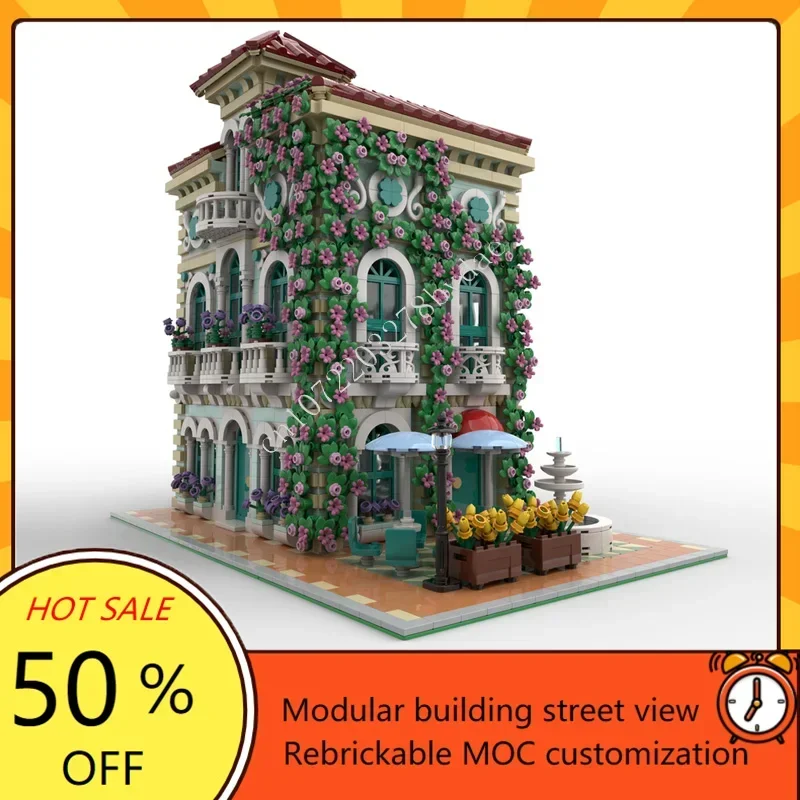 5466 pçs modular viii personalizado moc criativo vista de rua arquitetura diy educação montagem quebra-cabeça modelo crianças brinquedo aniversário presente