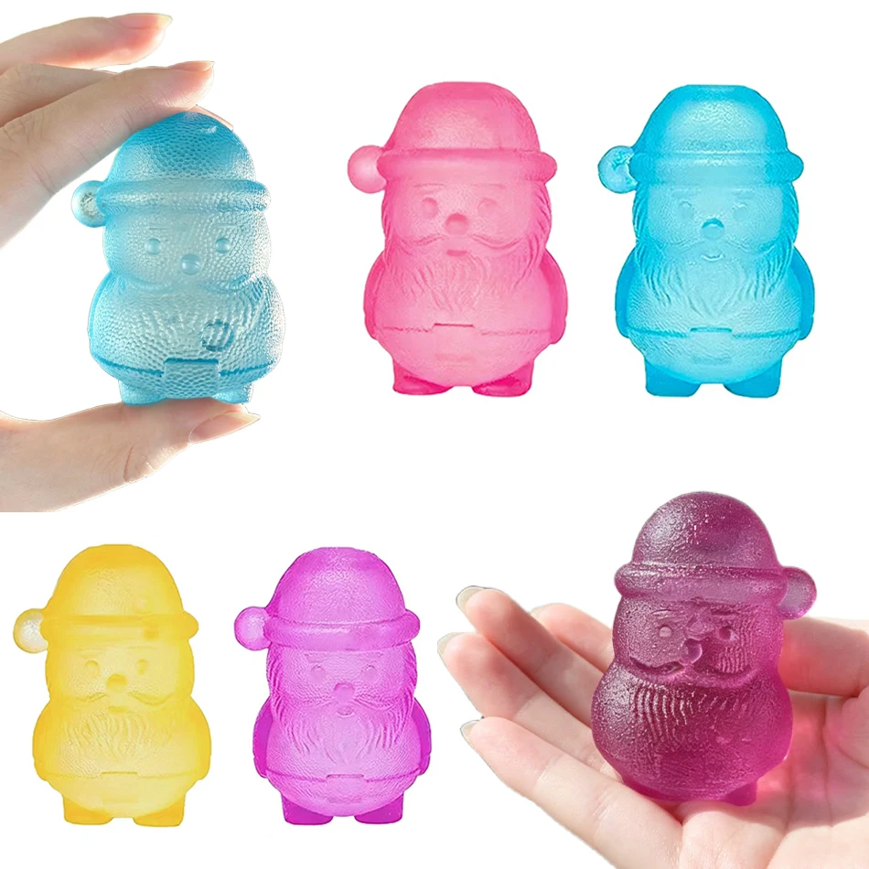 Santa Claus Squishy Doll Toy Squeeze To Relieve Stress Practical Sensory Toy With Festive Christma Vibe Ideal For Christmas Gift