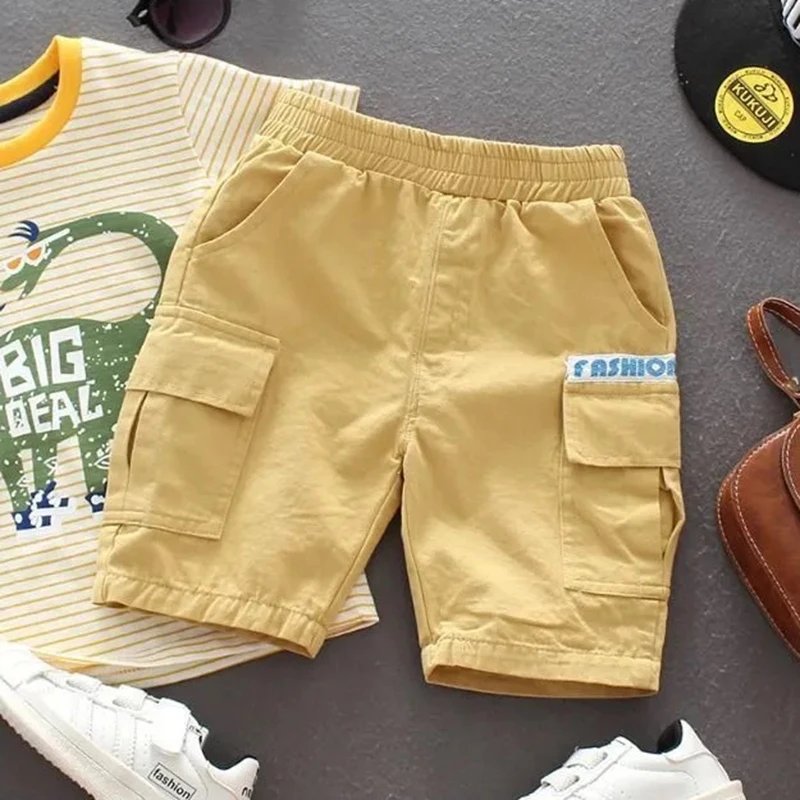 

Summer Boys Shorts New Letter Fashion Thin Style Kids Short Pants 2 3 4 5 6 7 8 9 10 Years Birthday Gifts Children's Clothing