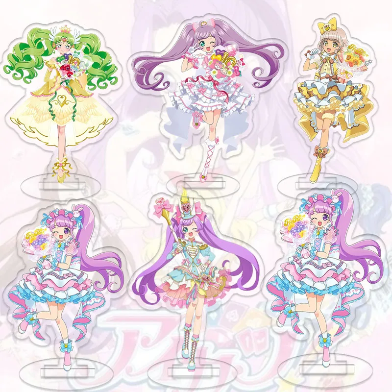 PriPara Set Stand Up Sign Manaka Laala Minami Mirei Desktop Ornaments Cartoon Non Falulu Decoration Model Toys Birthday Gift