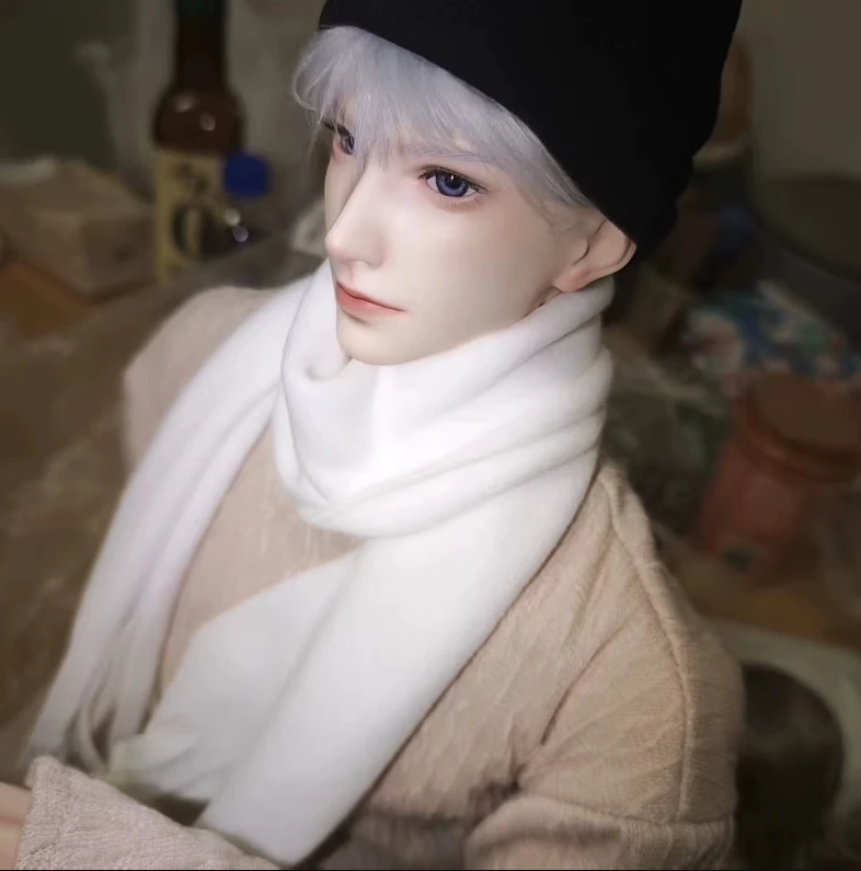 A07 الأطفال اليدوية لعبة العم ID75 uf75 mfd80 BJD إكسسوارات دمي بني أسود رمادي اللون نوع بسيط قبعة صوف 1 قطعة