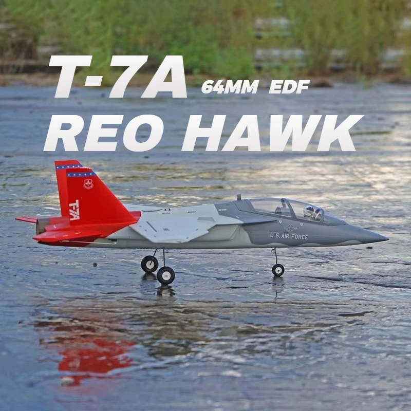XFly 4CH T-7A Red Hawk 64mm EDF Jet Training Aircraft 4S Electric Ducted Model Airplane Fixed Wing Outdoor Simple EPO Airplane