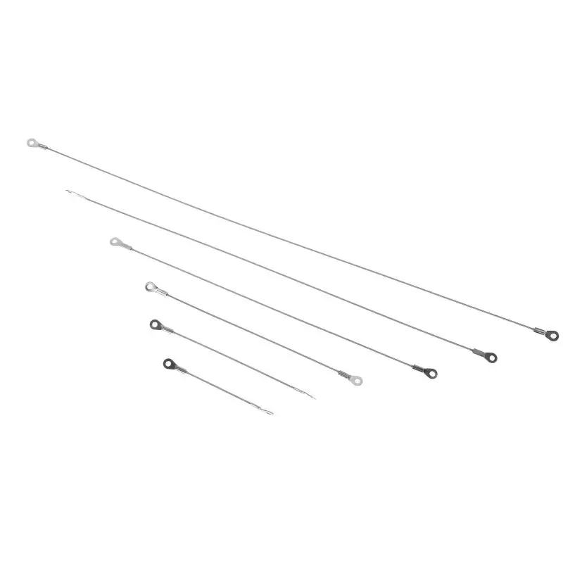 Stainless Steel Wire Rope Cable 5 Pack M4 Hole End Corrosion Resistant Safety Ropes for Outdoor Camping Gear Securing
