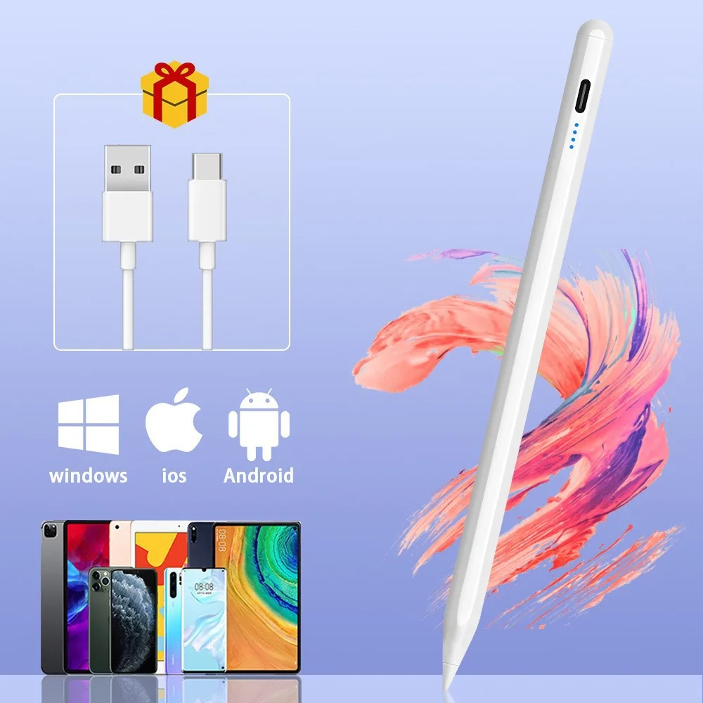 

Для Apple Pencil Palm Rejection Power Display iPad Pencil Pen для iPad 2022 2021 2020 2019 2018 Pro Air Mini Специальный стилус