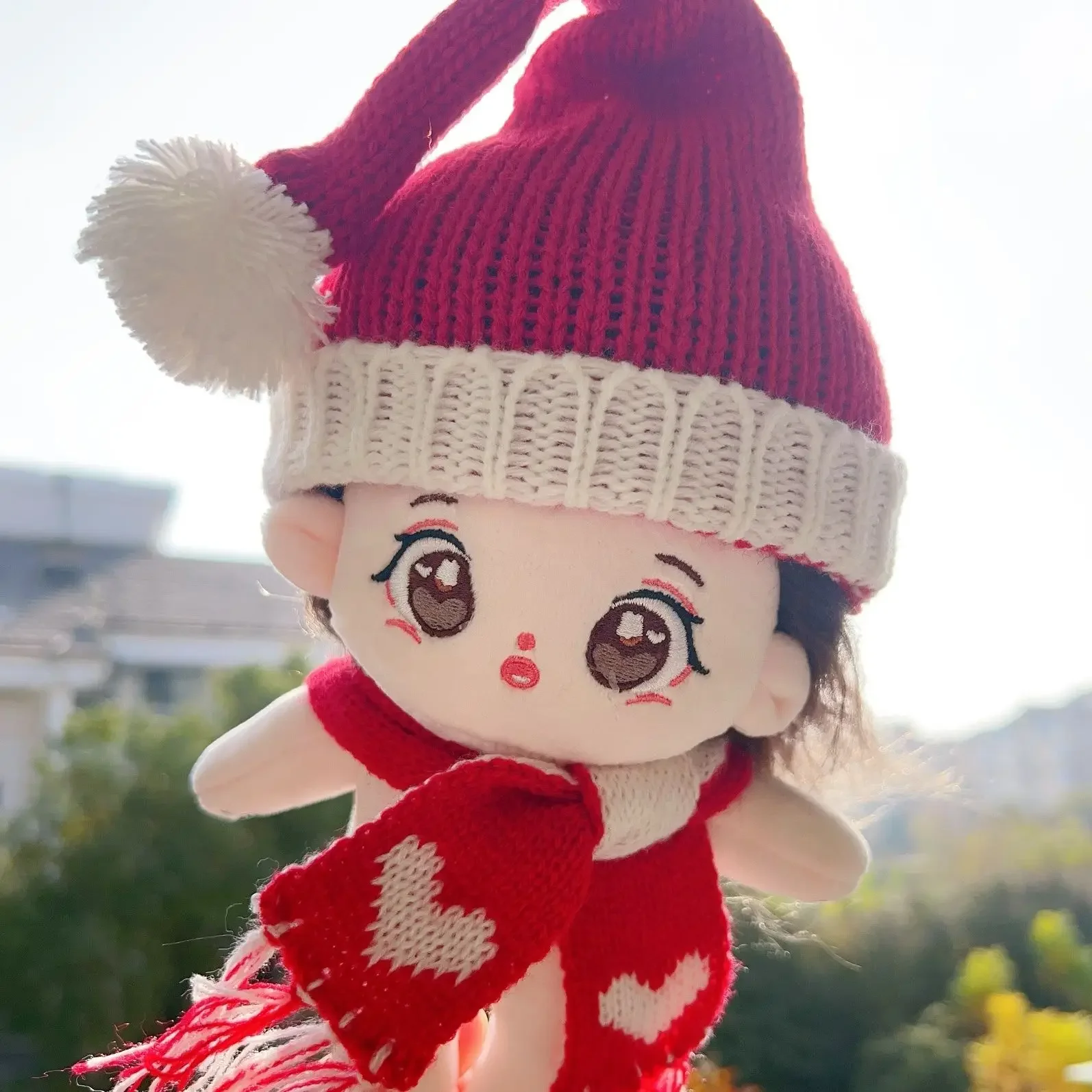 20cm Doll Clothes Knitted Sweater Hat Cute Cotton Doll Sweater Coat Changing Dressing Game Playing House Accessories Gift