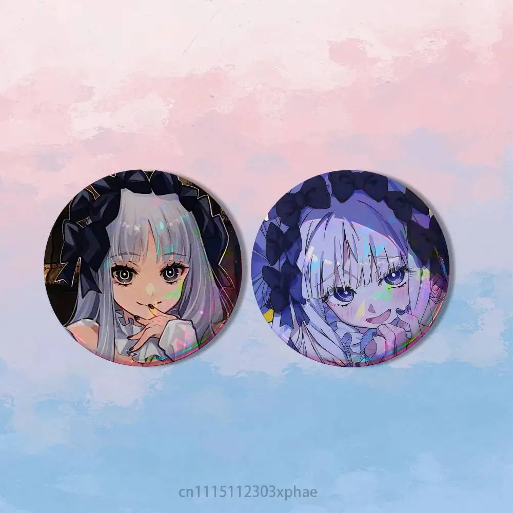 Francesca Prelati F-Fate Strange Fake 2 piece set Pins Creativity Printed Pictures Text Metal Lapel Badges Brooches Jewelry Gift