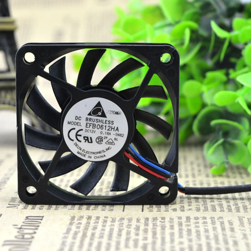 M  New DELTA EFB0612HA DC12V 0.18A 3pin Connector DC Cooling fan#QW