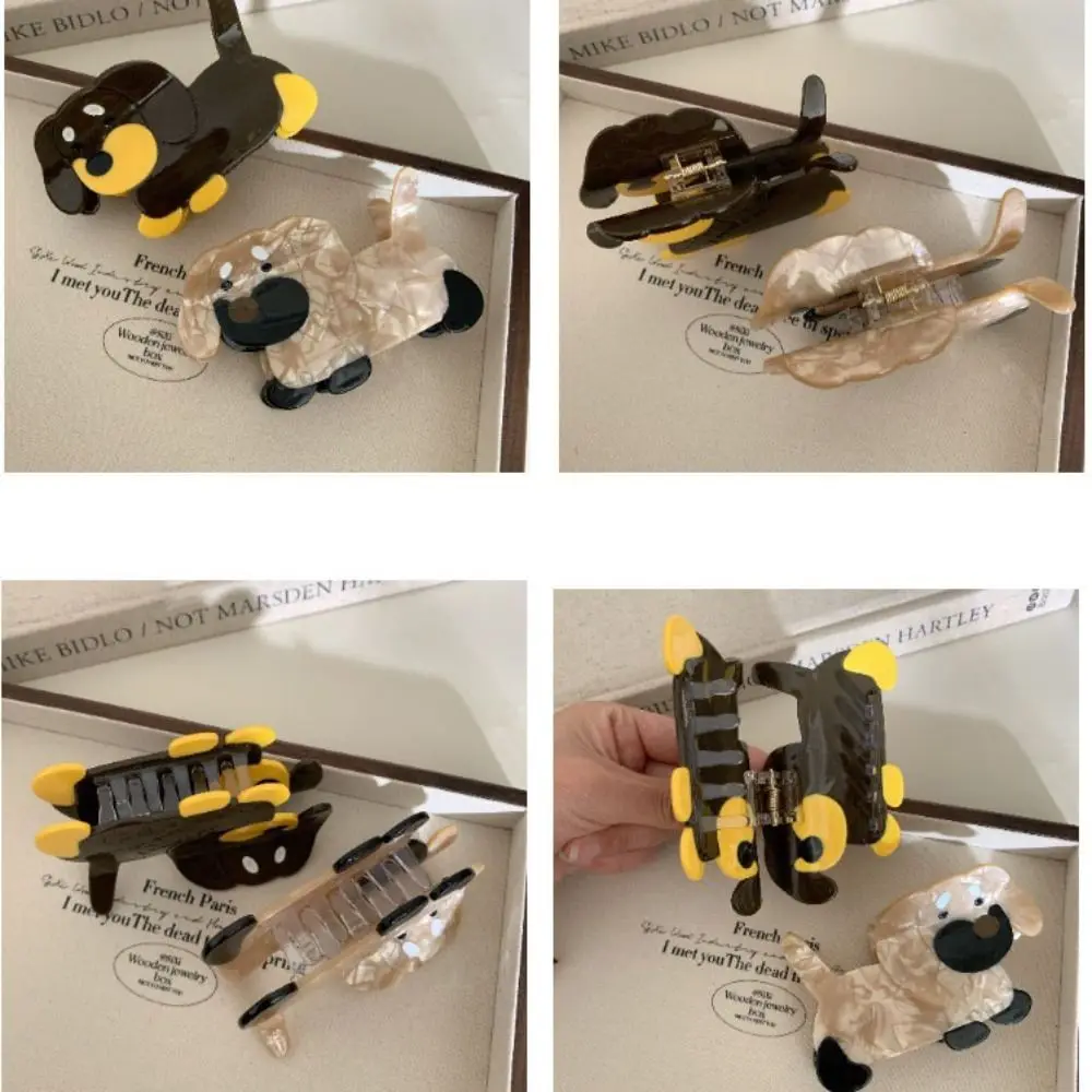 حمض الخليك خلات السجق الكلب مشبك شعر كبير مشبك شعر الحيوانات الأليفة الحيوان مشبك شعر إكسسوارات الشعر غطاء الرأس القرش كليب يوميا #6