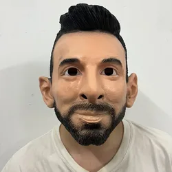 Realistic Latex Male Mask Adult Human Look Celebrity Mask Carnival Costume Party Fancy Dress Headwear Masquerade Party Dress up