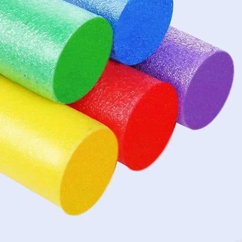 أنابيب رغوة ملونة زاهية عصا عائمة للسباحة 60 بوصة نودلز حمام السباحة للمتعة العائلية والأنشطة الرياضية المائية 15UB #5