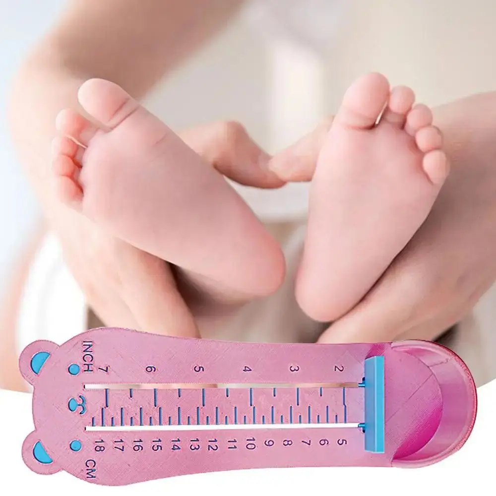 เครื่องวัดขนาดรองเท้าแบบจอแสดงผลสองสเกล การวัดที่แม่นยำ การออกแบบที่น่ารัก เกจวัดขนาดเท้า แผนภูมิขนาดรองเท้าที่ทนทานสำหรับการช้อปปิ้ง