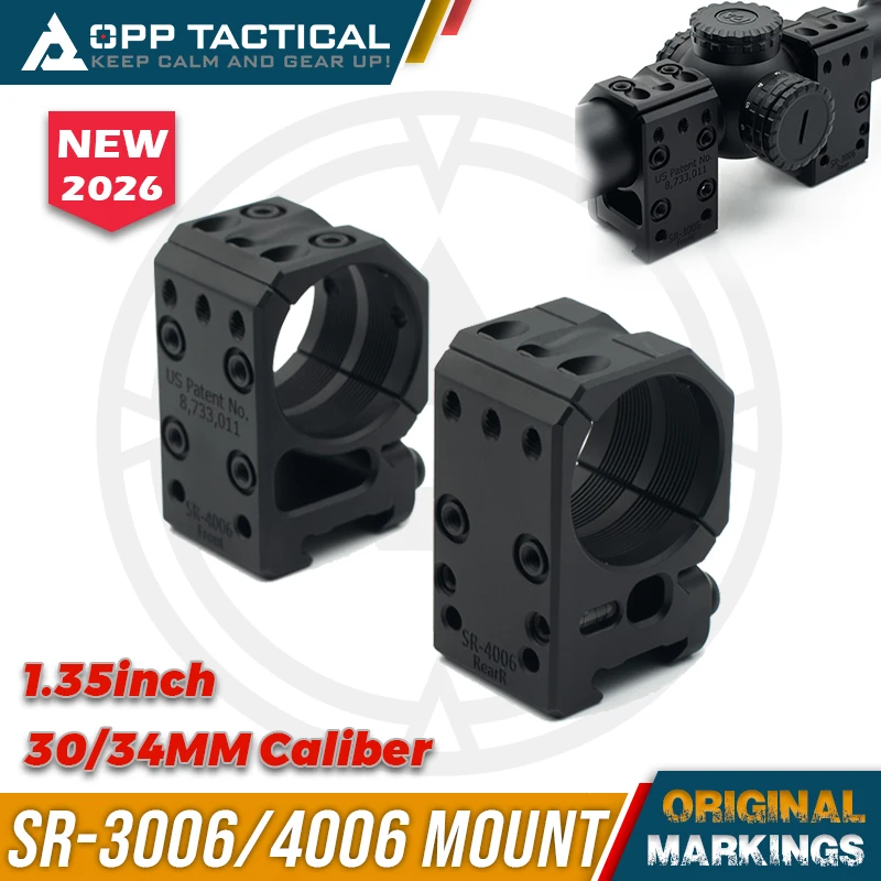 

2026 New Tactical Split Scope Mount 1.35" 30MM and 34mm SP SR-3006 SR-4006 Aluminum 2pcs Tactical Rail Mounts
