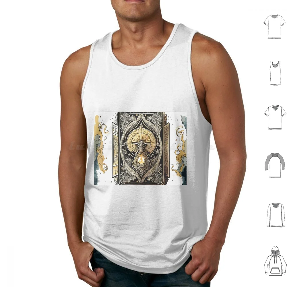 Mystical Revelations : Tarot Card Illustrations Tank Tops Print Cotton Tarot Horror The Magnus Archives Rusty Quill Tma