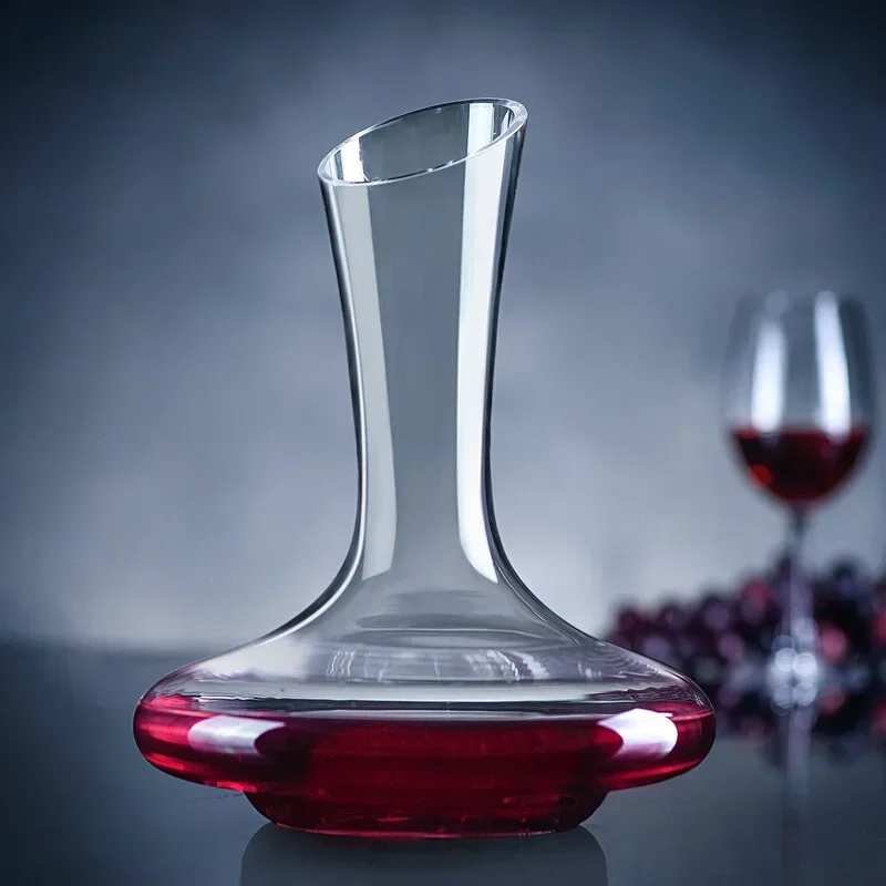 Big Decanter 1500ML Handmade Crystal Red Wine Brandy Champagne Glasses Decanter Bottle Jug Pourer Aerator For Family Bar