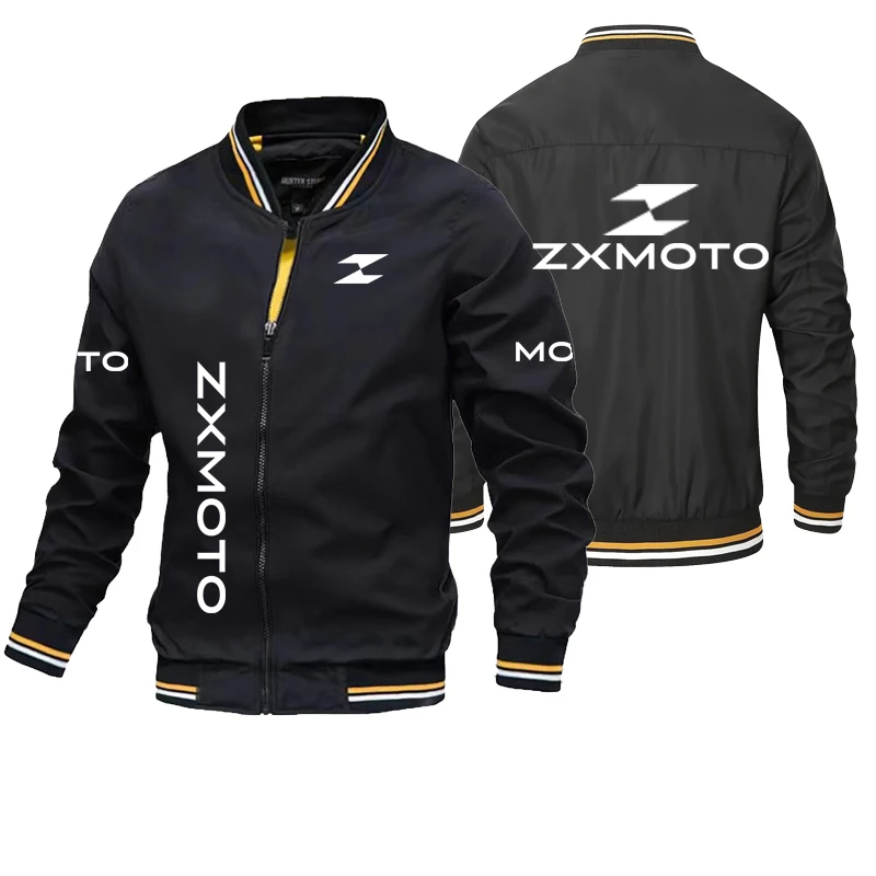 2026 zxmoto Spring and Autumn Leisure Fashion Flight Jacket Motorcycle Racing Sportswear Men's Printed Jacket New Baseball Jacke