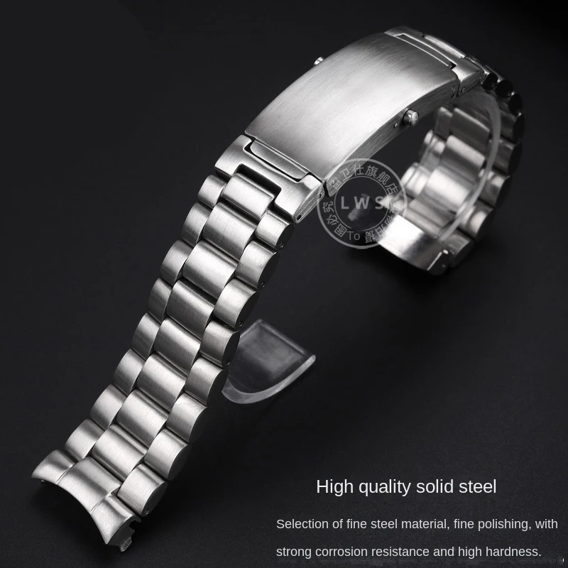 Curve end stainless steel watch strap 20mm 22mm Seamaster 300 metal strap Planet Ocean 600 watch band bracelet for Omega bands