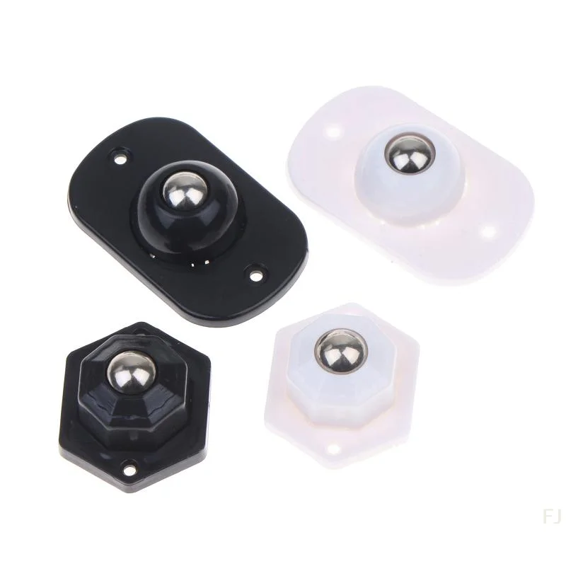 [YU]4/6Pcs Self Adhesive Caster Wheels Appliance Rollers Appliance Sliders 360° Swivel Universal Wheel Mini Small Kitchen
