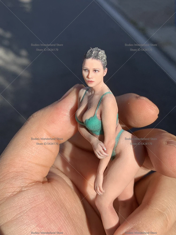 In Stock 1/16 1/18 Scale Female Soldier Sexy Miniature Underwear Girl Painting Tattoo Car Model Desktop Doll Statue Collection