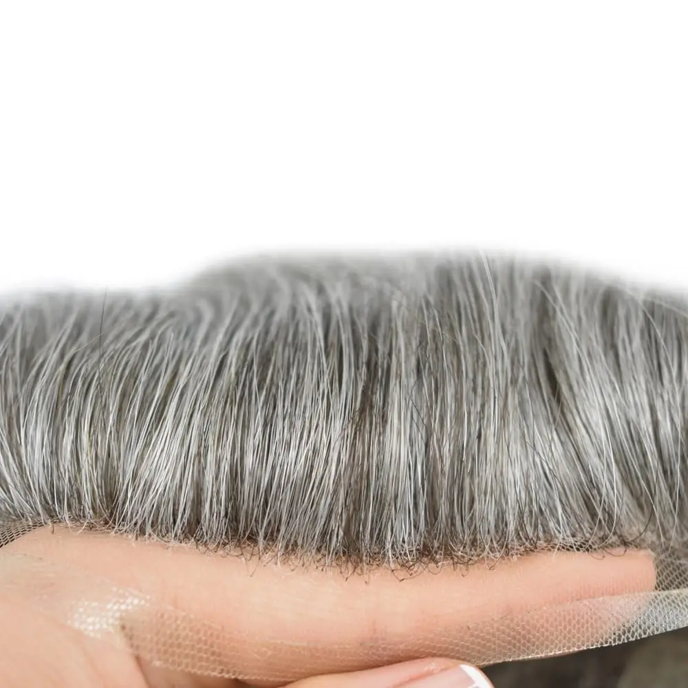 Human Hair Mens Hair Topper Mono 8x10 6inch Ready Stock Color 1B20 1B60 Wholesale