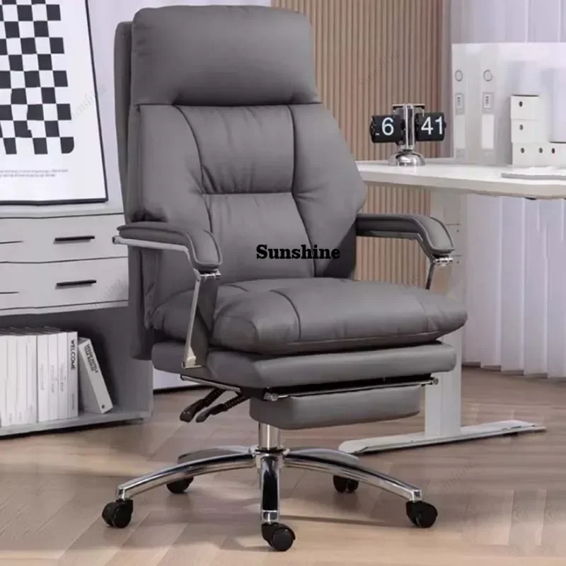 

Leather Executive Chair Computer Design Rotating Nordic Recliner Chair Mobile Modern Luxury Cadeira De Escritorio Cute Furniture