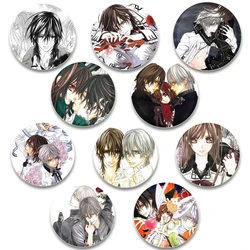 Anime Vampire Knight Button Pins Kuran Yuki Zero Cartoon Badge Round DIY Creative Brooches for Backpack Jewelry Accessories Gift