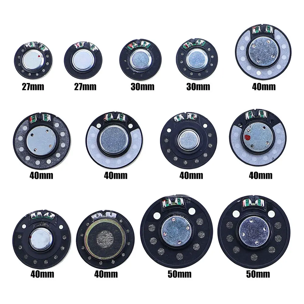 2 قطعة 32 أوم 32R 10 متر (ث)-20 متر (ث) 27 مللي متر 30 مللي متر 40 مللي متر 50 مللي متر سماعة سائق Hifi سماعة الرأس المغناطيسي الحد من الضوضاء مكبر الصوت